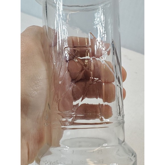 Vintage Red Lobster Sailboat Drinking Glass 7.5" Tall Clear Embossed - Picture 3 of 10